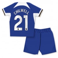 Chelsea Ben Chilwell #21 Hemmatröja Barn 2023-24 Kortärmad (+ Korta byxor)